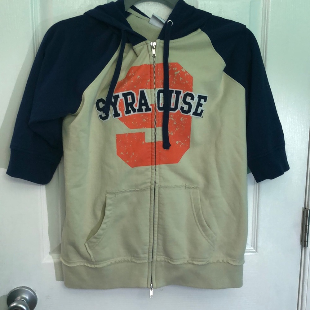 Syracuse 3/4 Sleeve Zip-up Hoodie